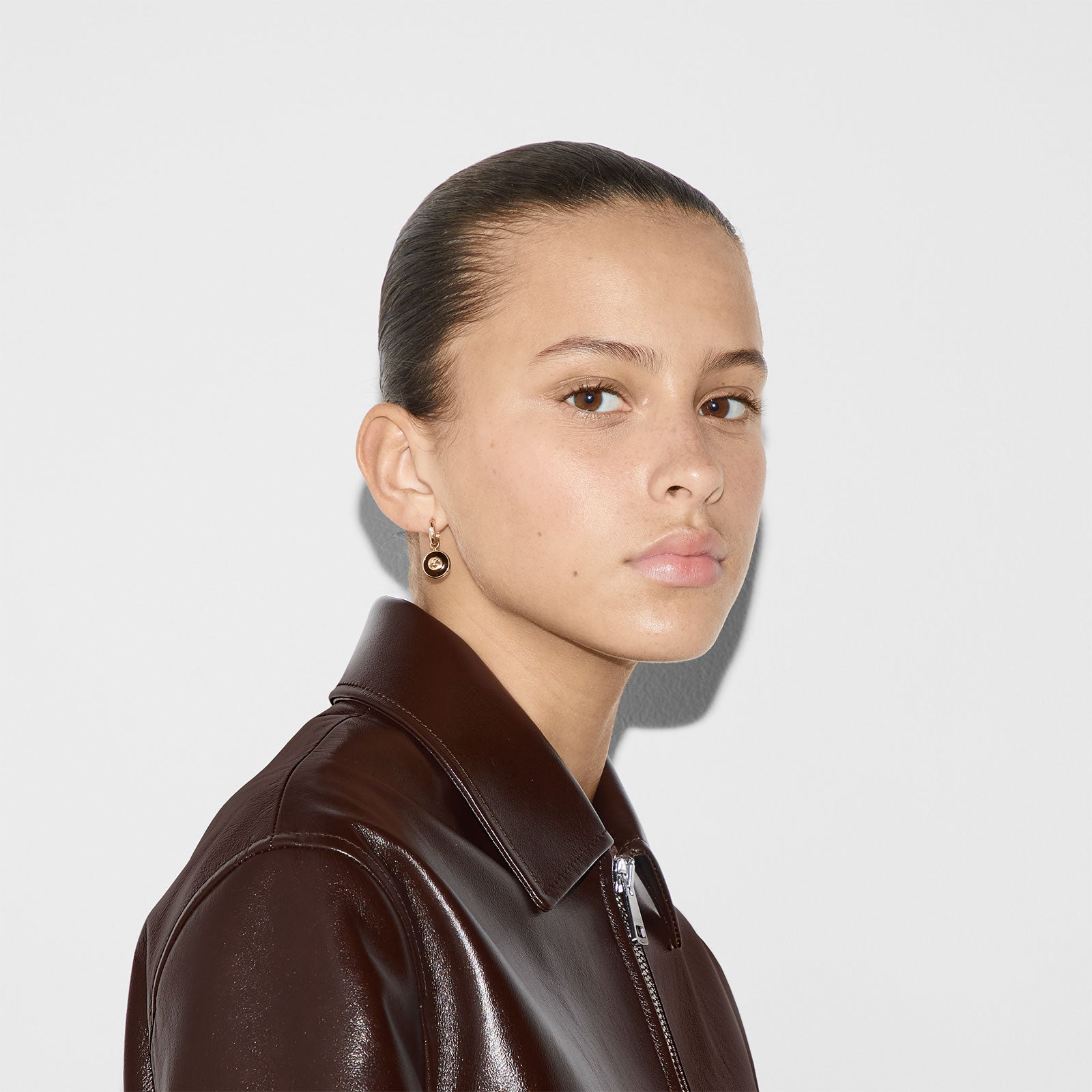 Gucci Interlocking 18ct Yellow Gold Hoop Earrings simple Pursuit