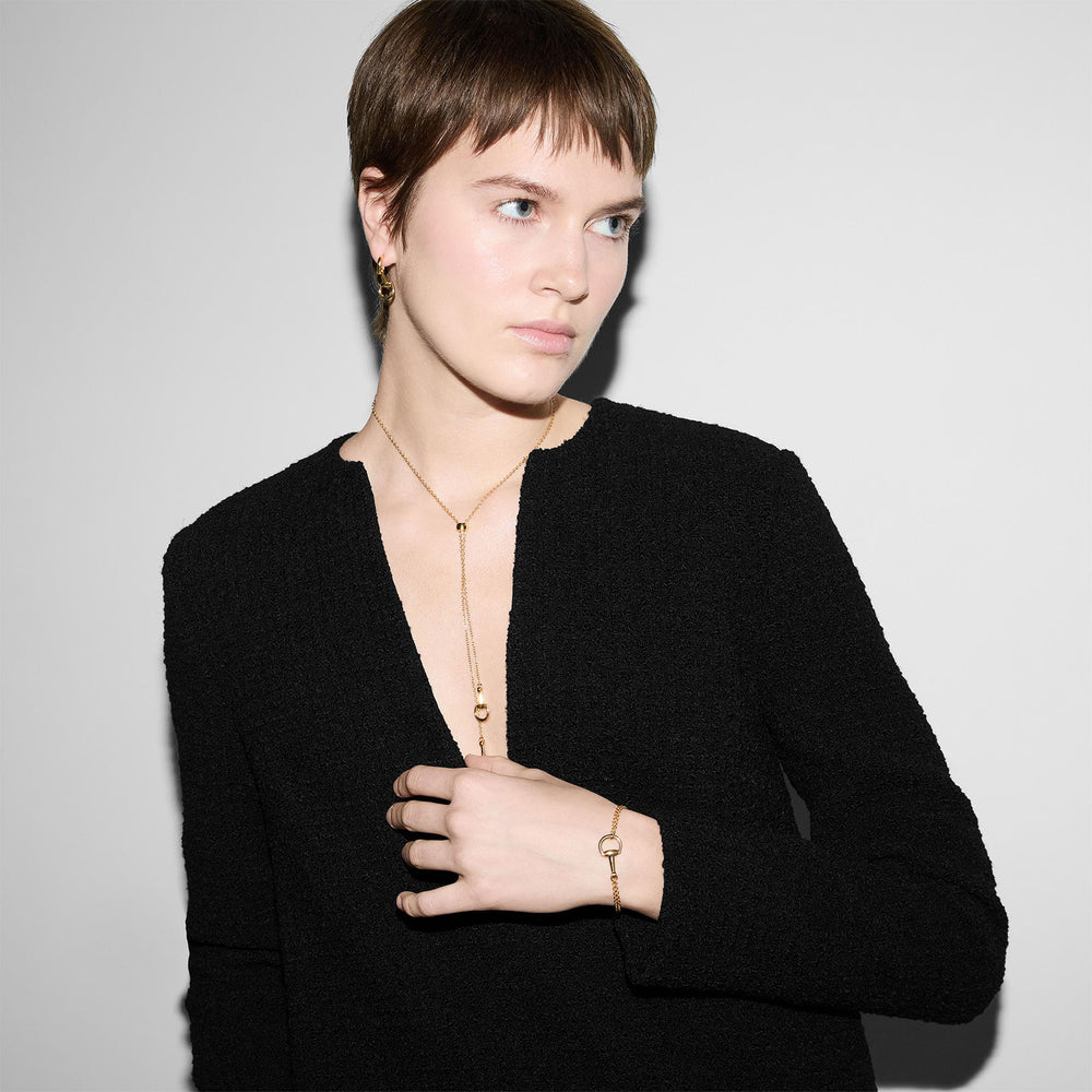 Gucci Horsebit 18ct Yellow Gold Drop Earrings simple Pursuit