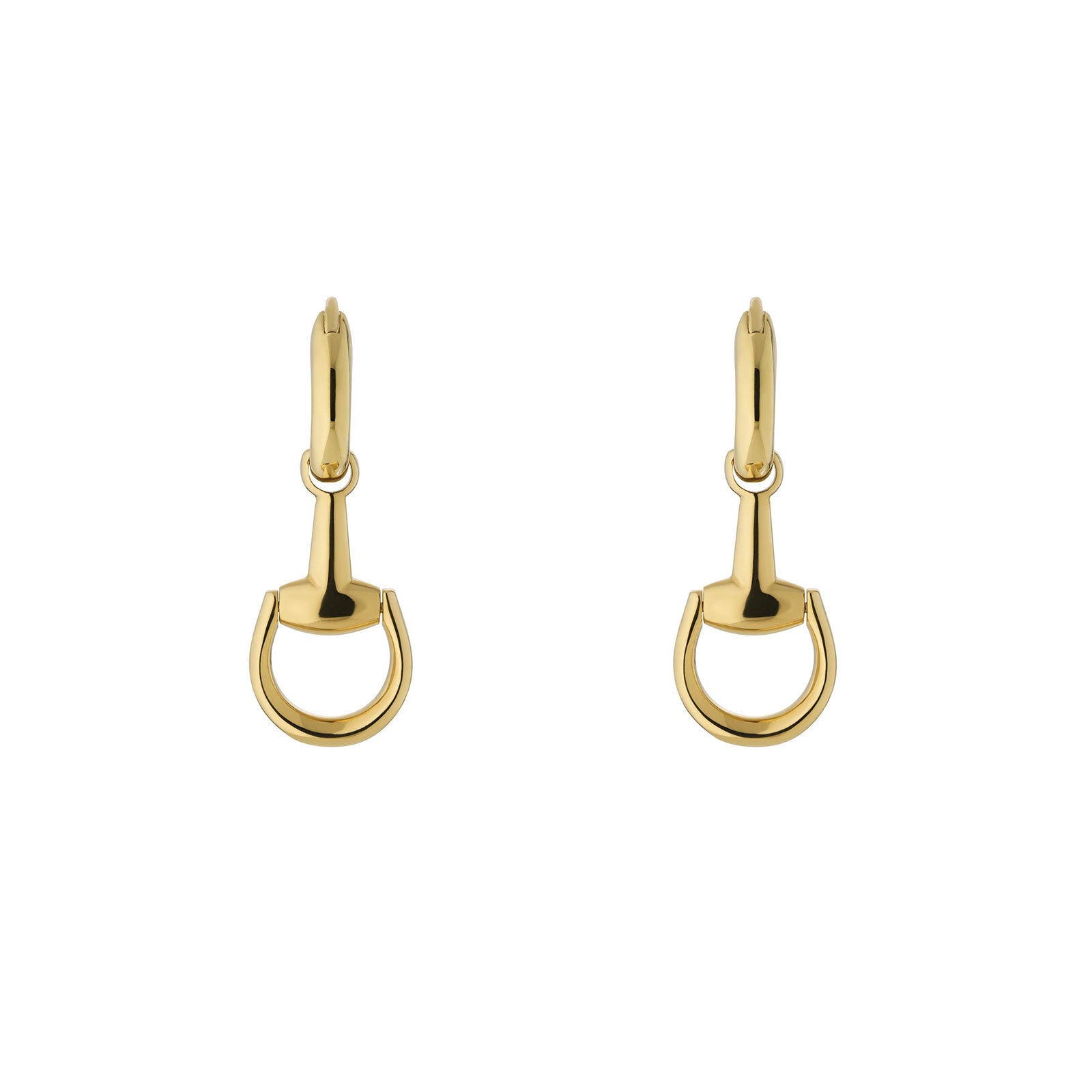 Gucci Horsebit 18ct Yellow Gold Drop Earrings simple Pursuit