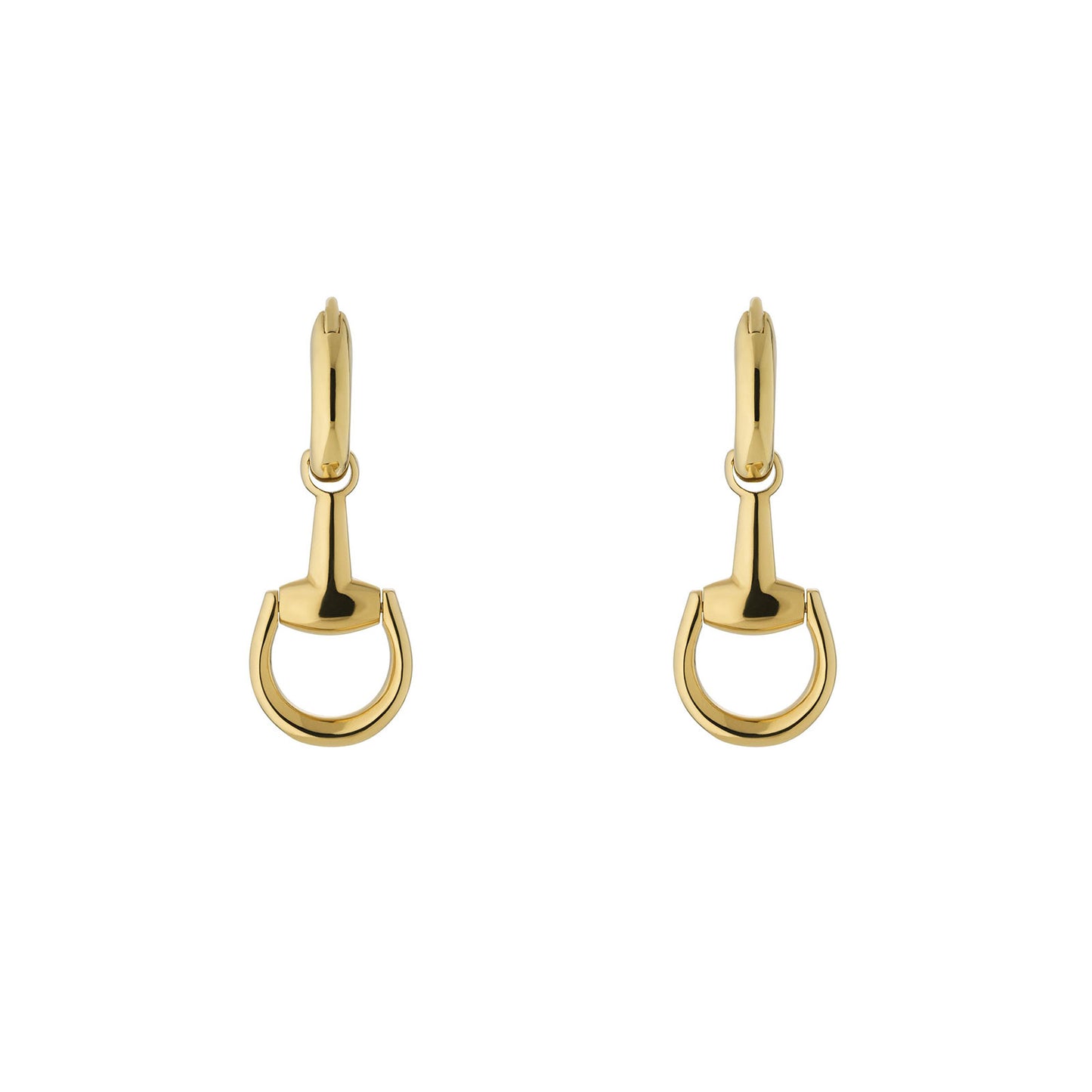 Gucci Horsebit 18ct Yellow Gold Drop Earrings simple Pursuit