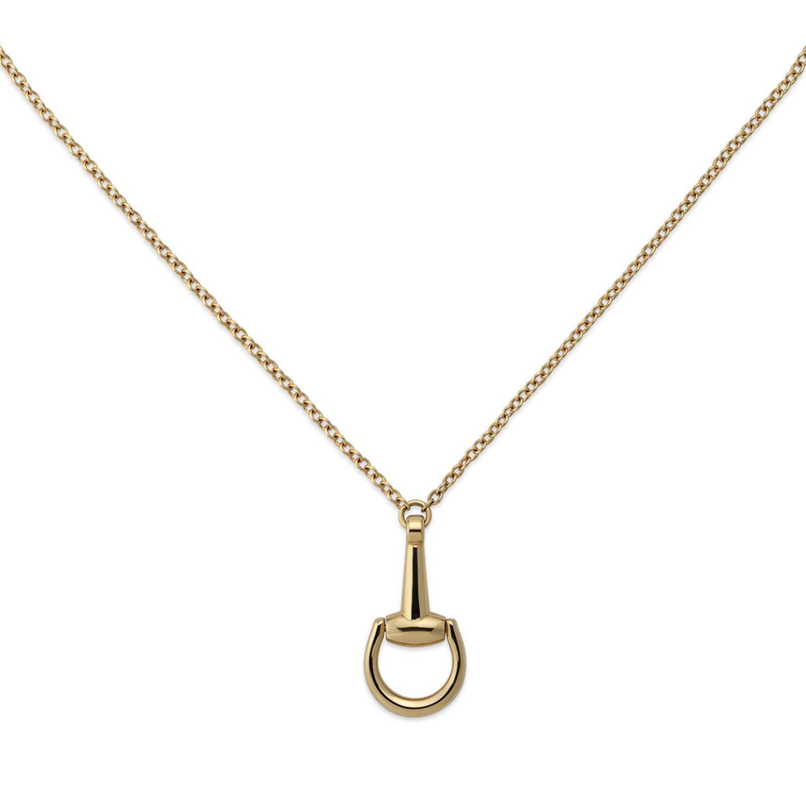 Gucci Horsebit 18ct Yellow Gold Chain Necklace simple Pursuit