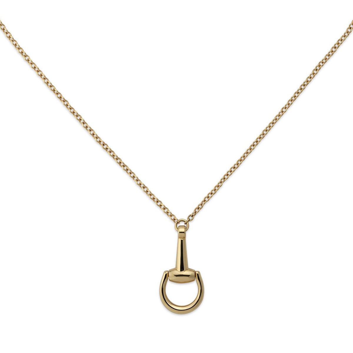 Gucci Horsebit 18ct Yellow Gold Chain Necklace simple Pursuit