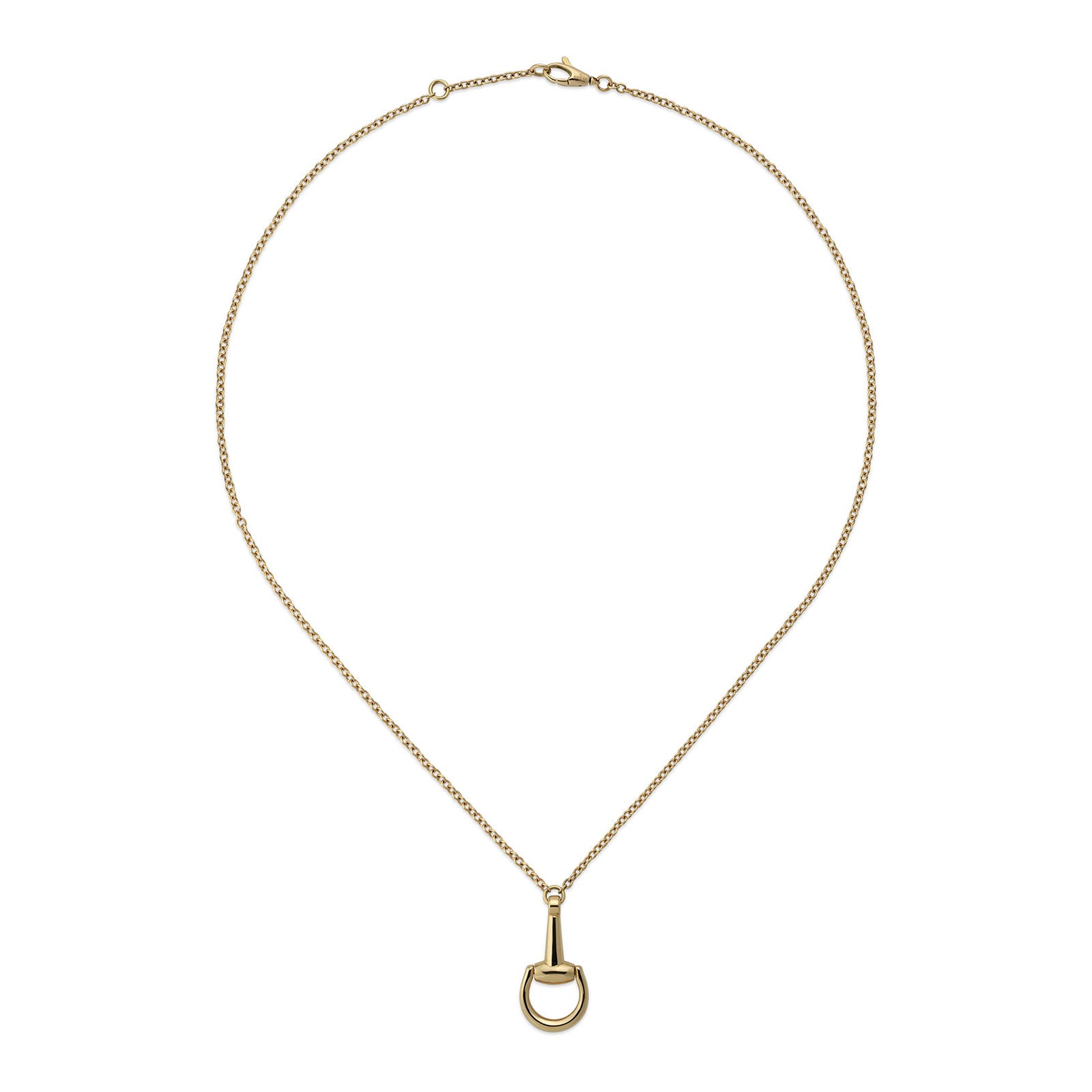 Gucci Horsebit 18ct Yellow Gold Chain Necklace simple Pursuit