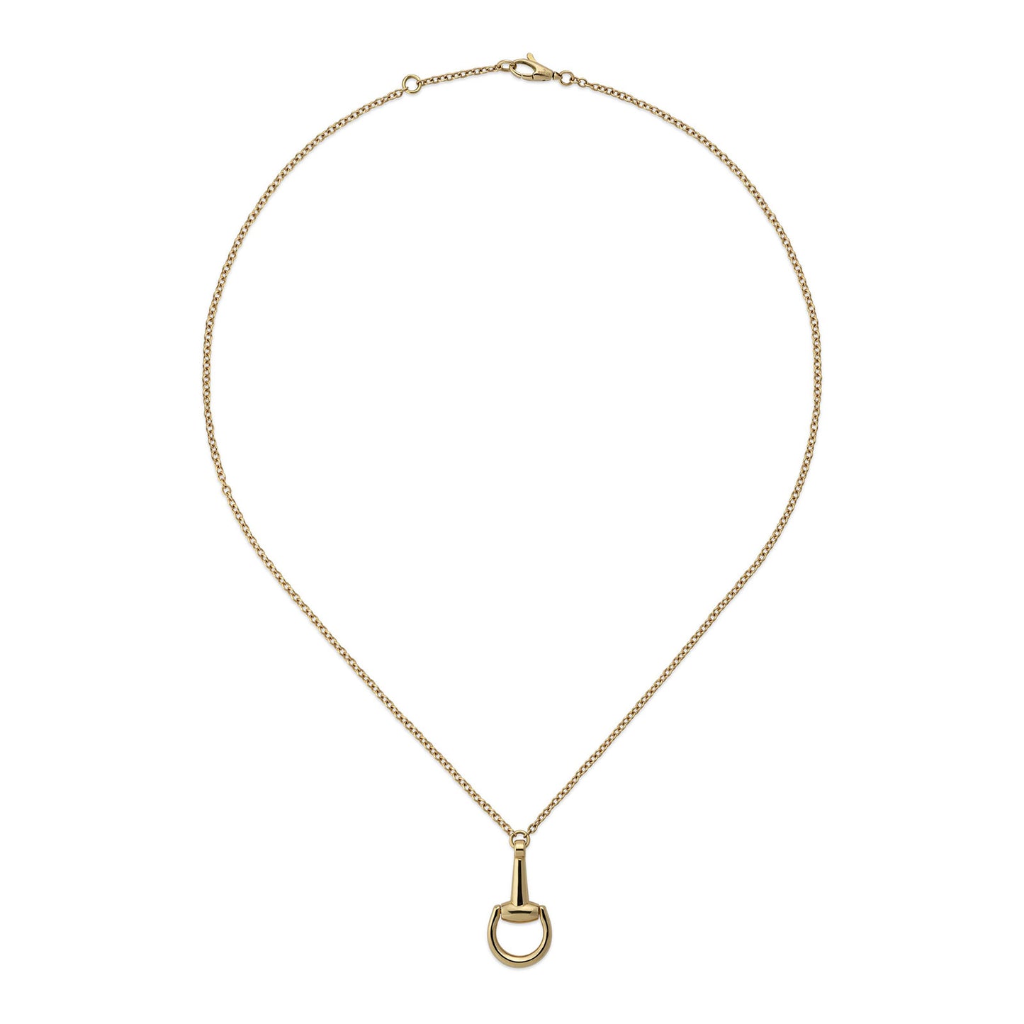 Gucci Horsebit 18ct Yellow Gold Chain Necklace simple Pursuit