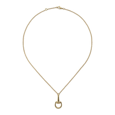 Gucci Horsebit 18ct Yellow Gold Chain Necklace simple Pursuit