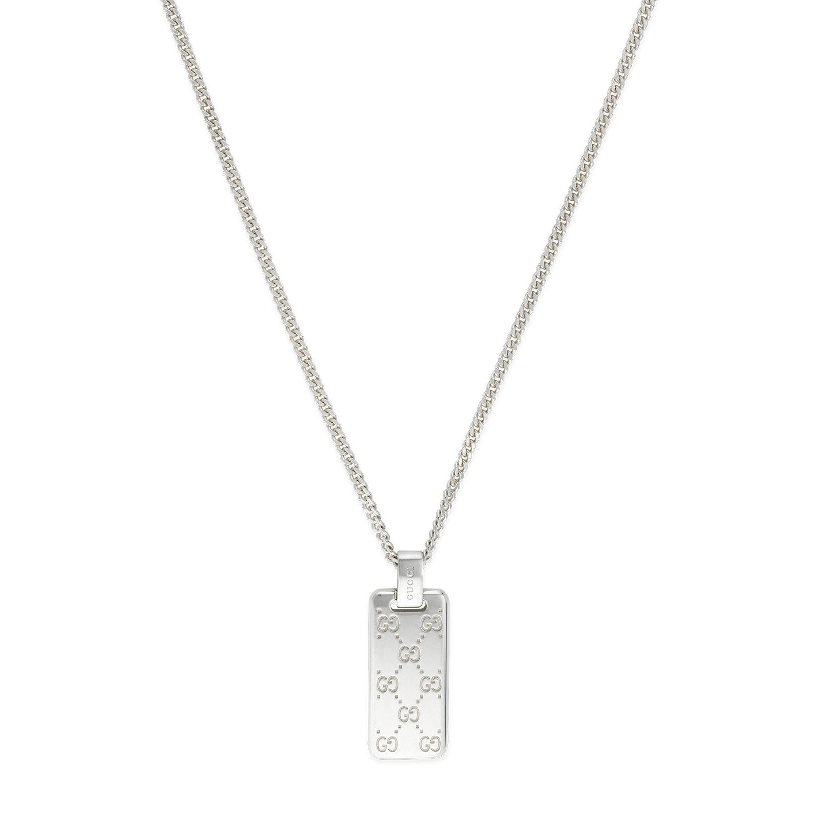 Gucci Signature Silver Pendant Necklace simple Pursuit