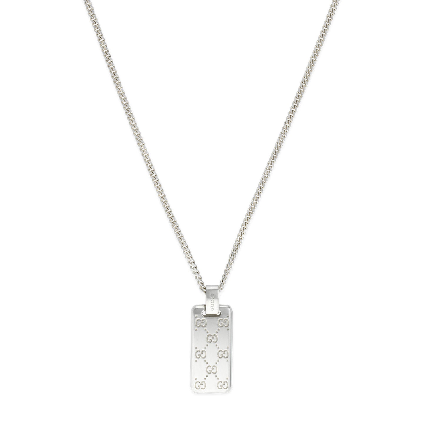 Gucci Signature Silver Pendant Necklace simple Pursuit