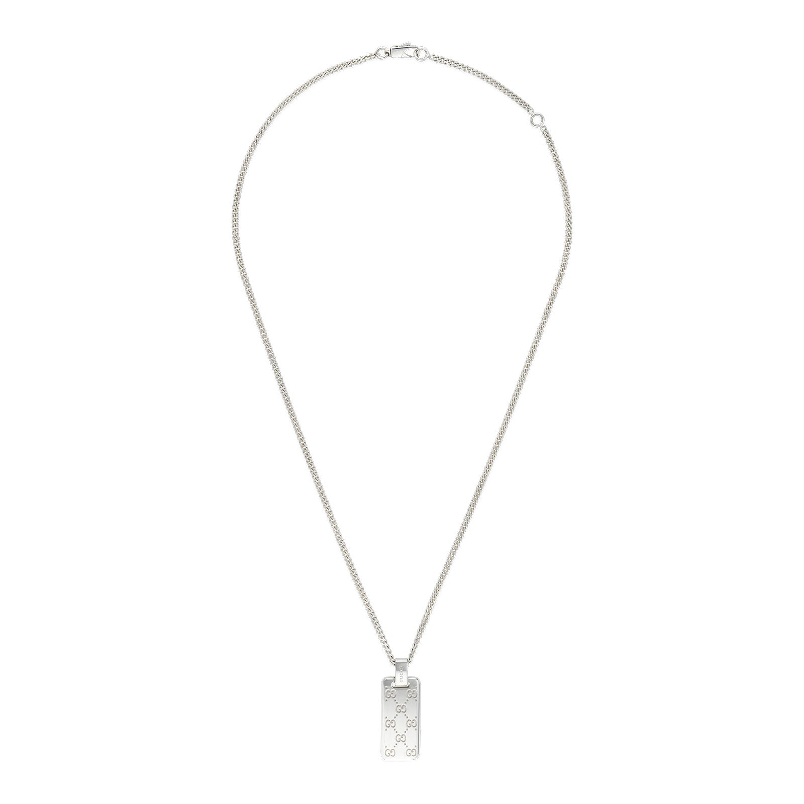 Gucci Signature Silver Pendant Necklace simple Pursuit