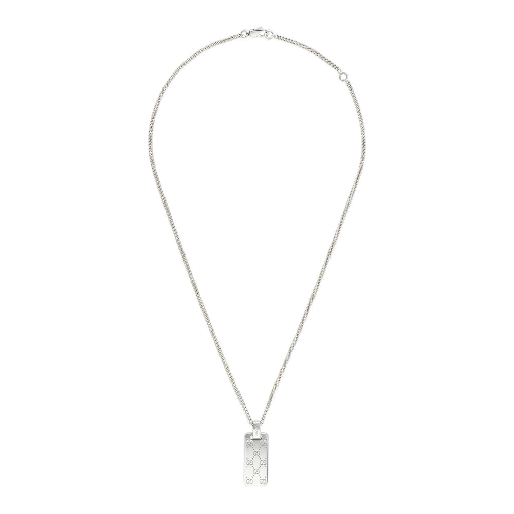 Gucci Signature Silver Pendant Necklace simple Pursuit