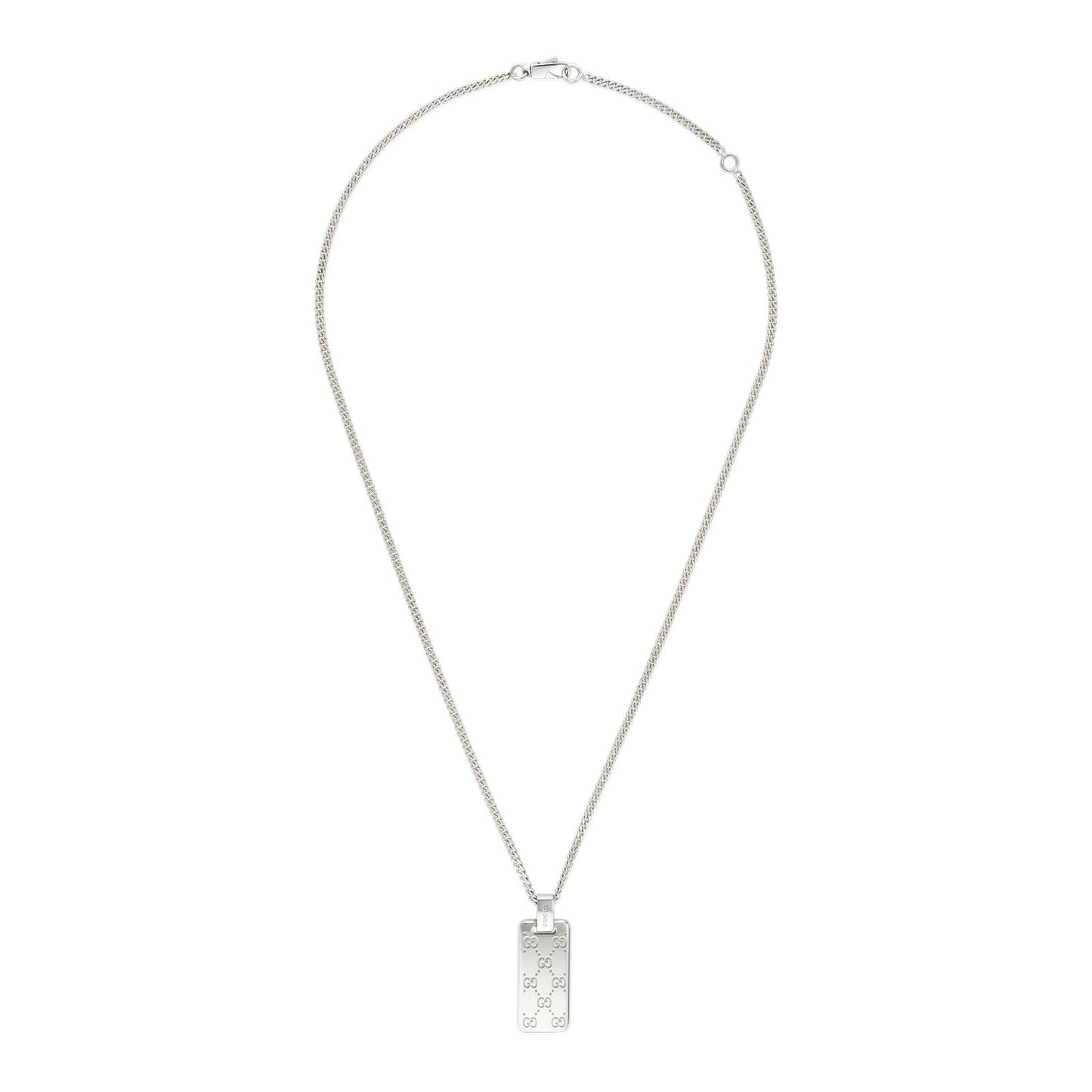 Gucci Signature Silver Pendant Necklace simple Pursuit