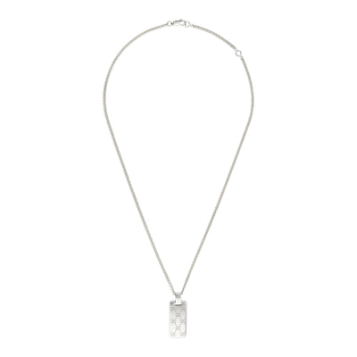 Gucci Signature Silver Pendant Necklace simple Pursuit