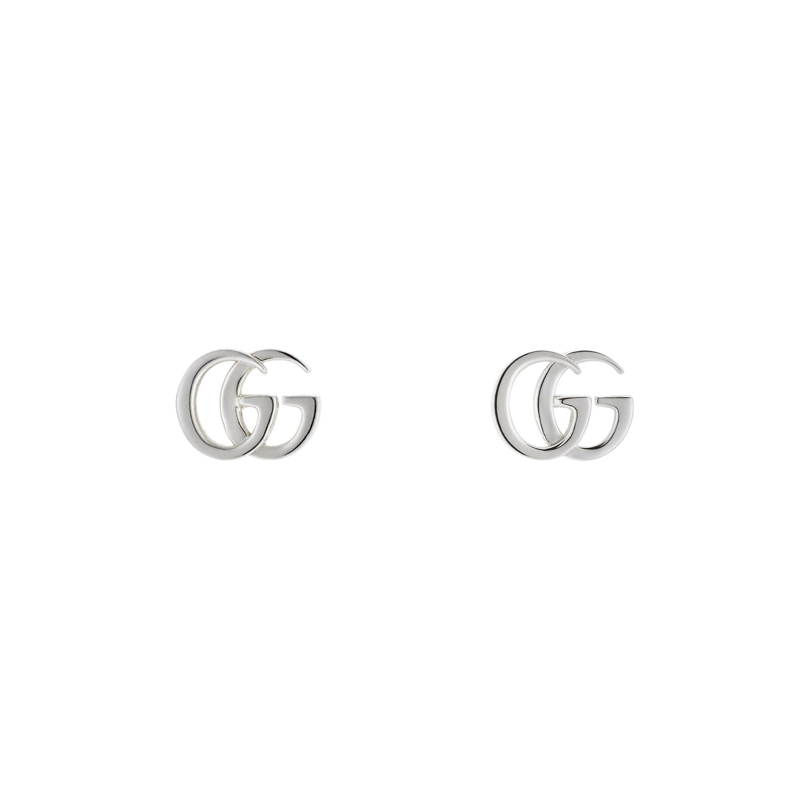 GG Marmont Silver Stud Earrings simple Pursuit