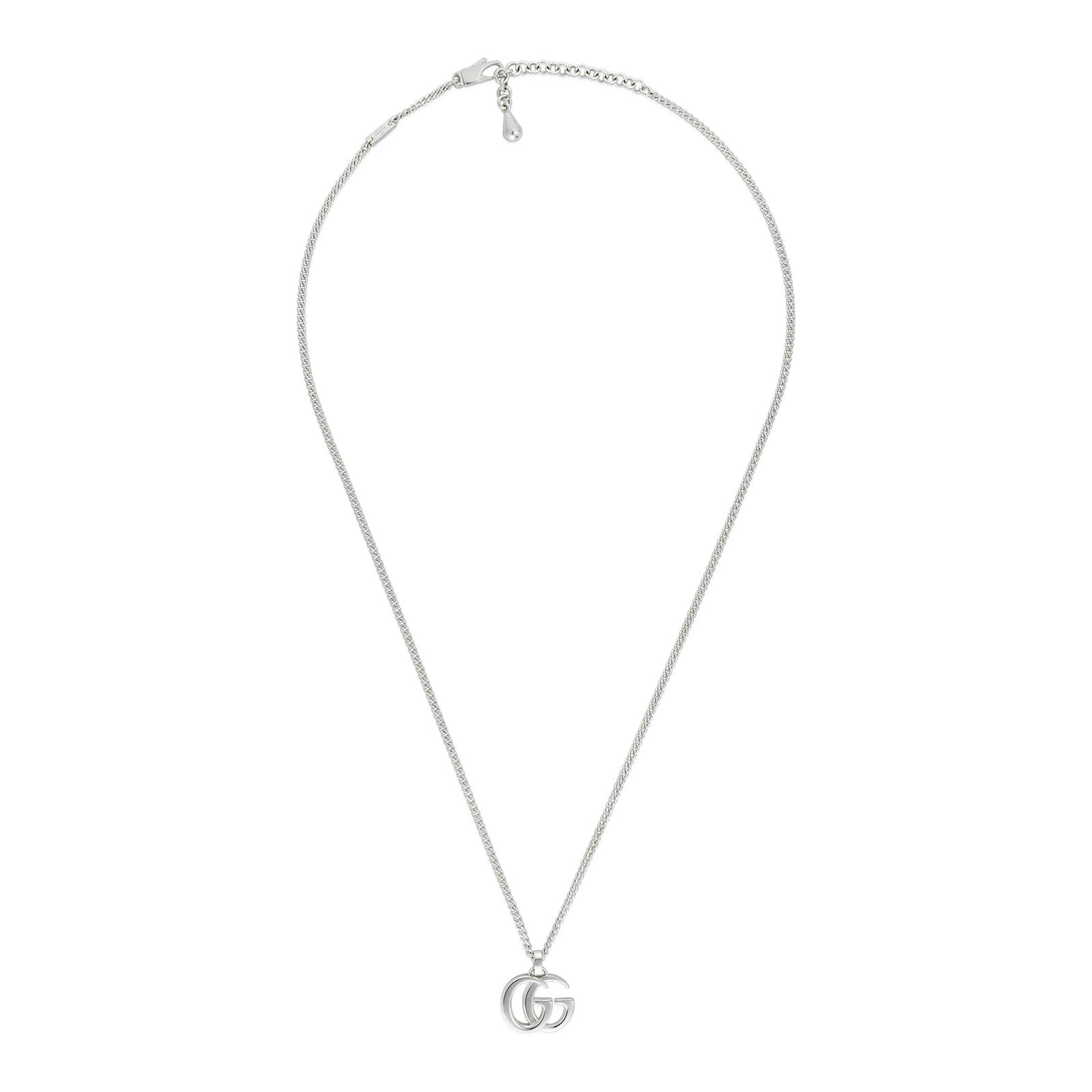 GG Marmont Silver Pendant Necklace simple Pursuit
