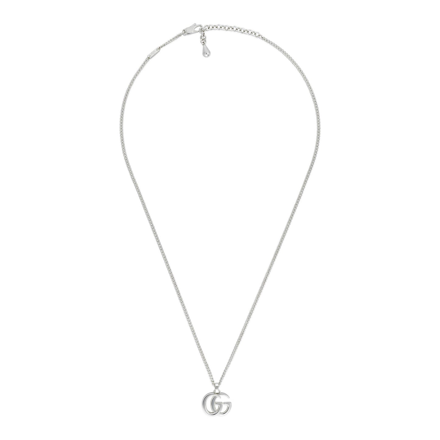 GG Marmont Silver Pendant Necklace simple Pursuit