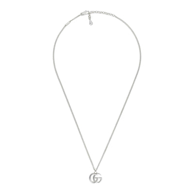 GG Marmont Silver Pendant Necklace simple Pursuit