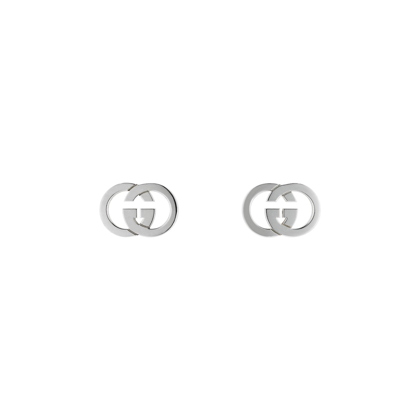 Gucci Interlocking Silver Stud Earrings simple Pursuit