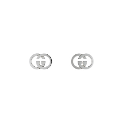 Gucci Interlocking Silver Stud Earrings simple Pursuit