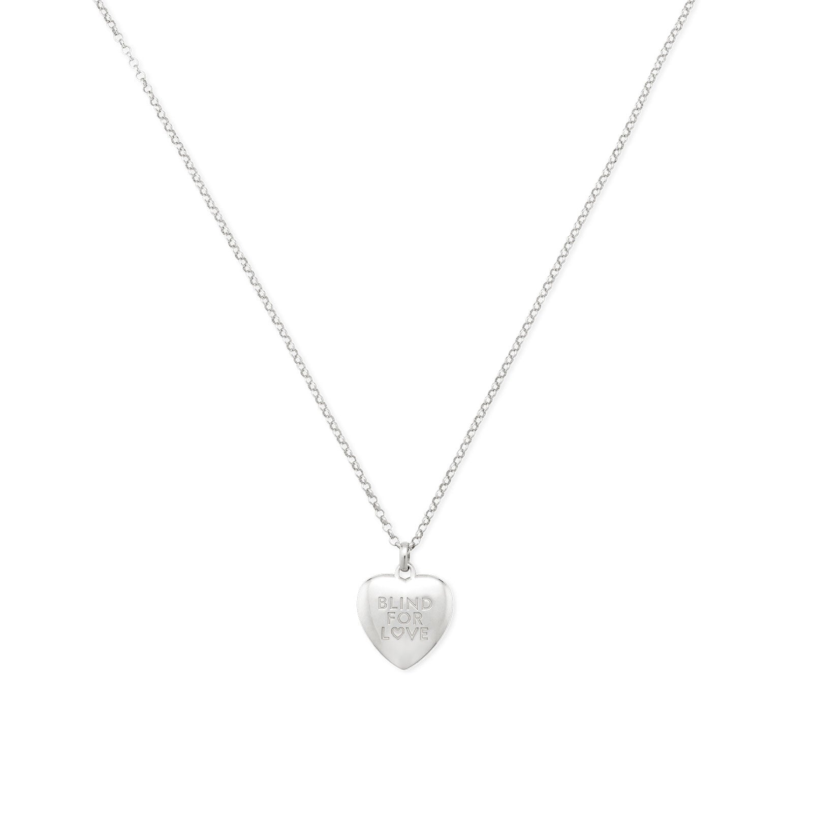 Blind For Love Silver Pendant Necklace simple Pursuit