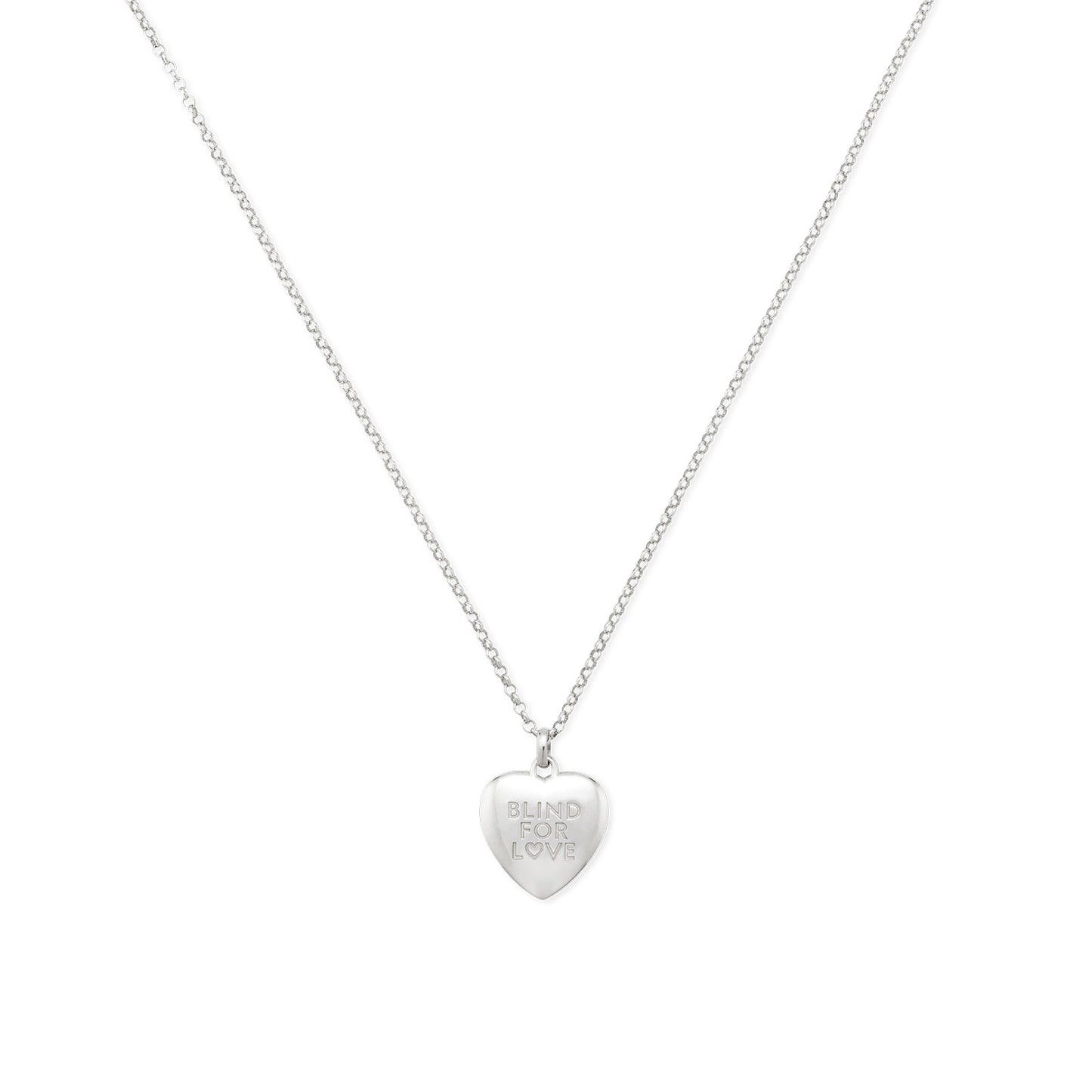 Blind For Love Silver Pendant Necklace simple Pursuit