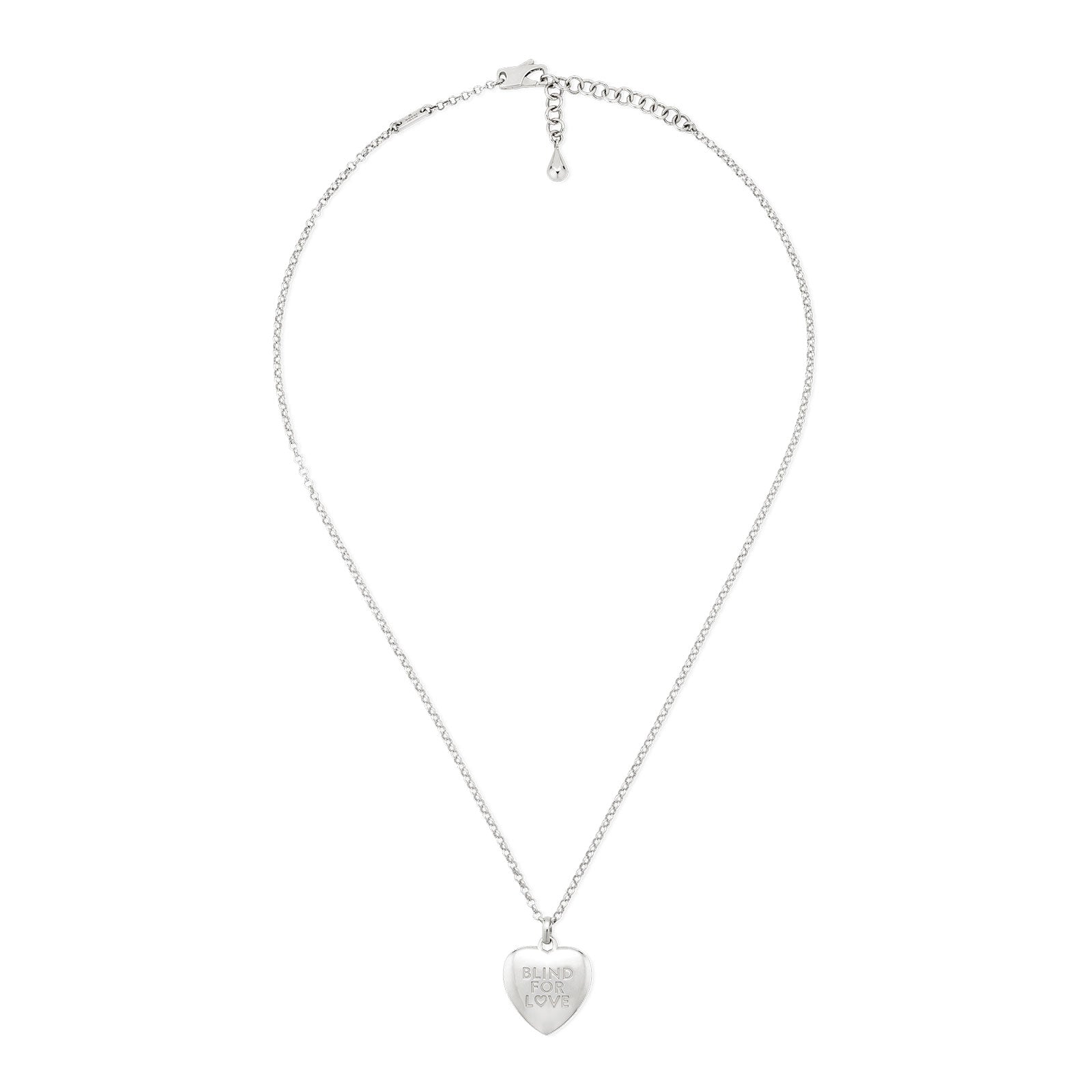 Blind For Love Silver Pendant Necklace simple Pursuit