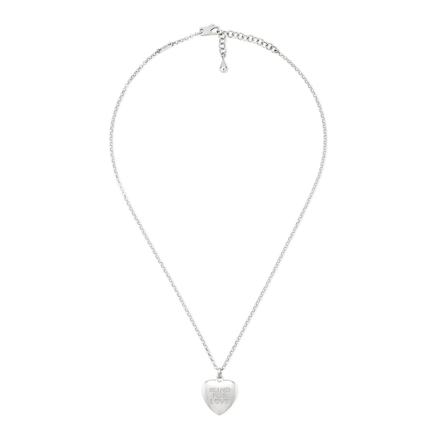 Blind For Love Silver Pendant Necklace simple Pursuit
