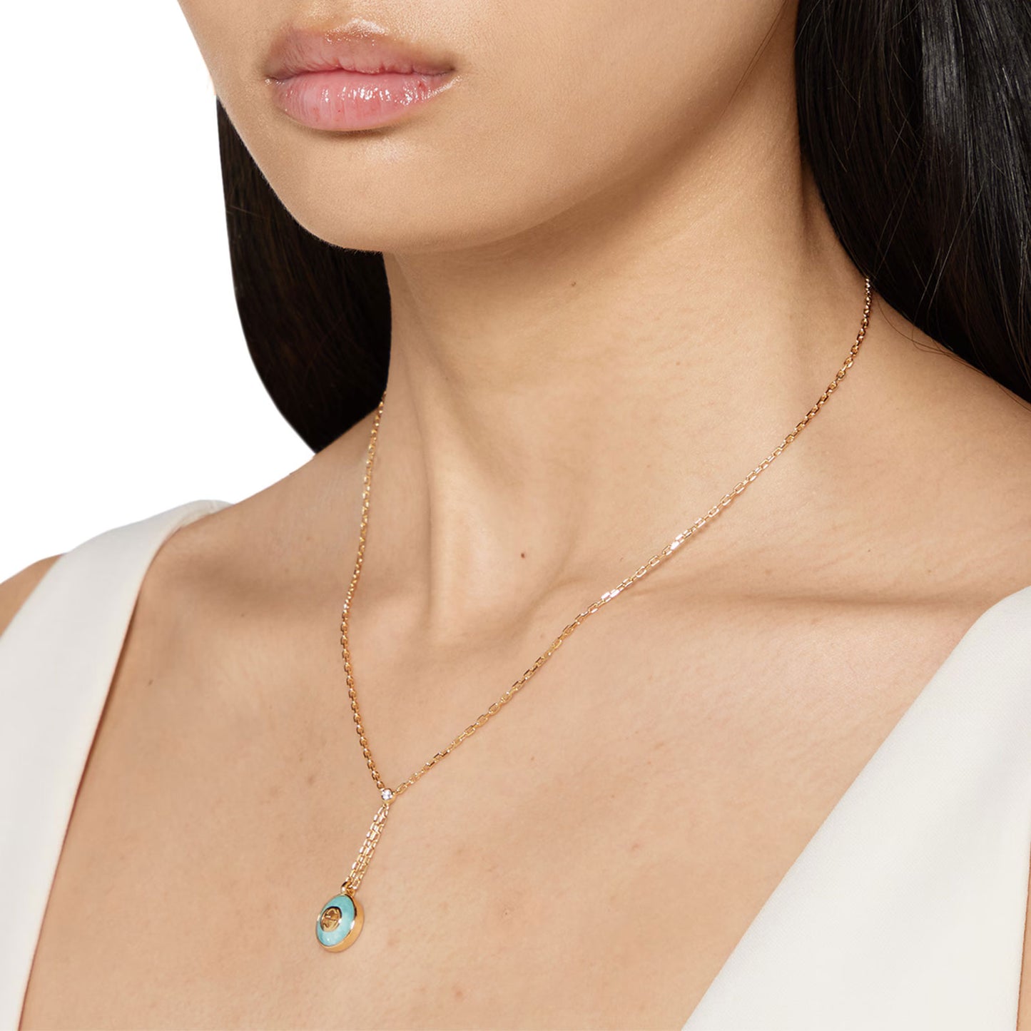 Gucci Interlocking 18ct Yellow Gold Pendant Necklace simple Pursuit