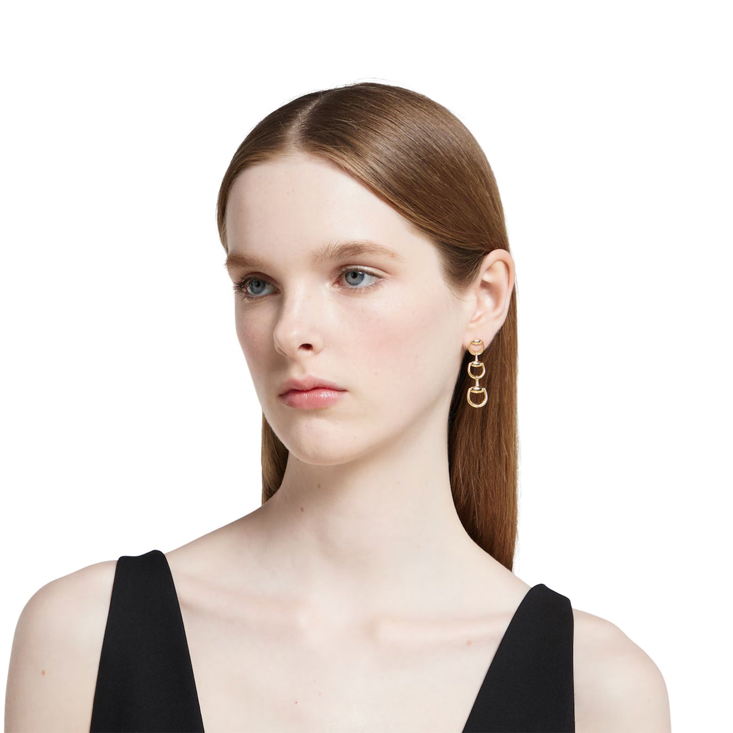 Gucci Horsebit 18ct Yellow Gold Drop earrings simple Pursuit