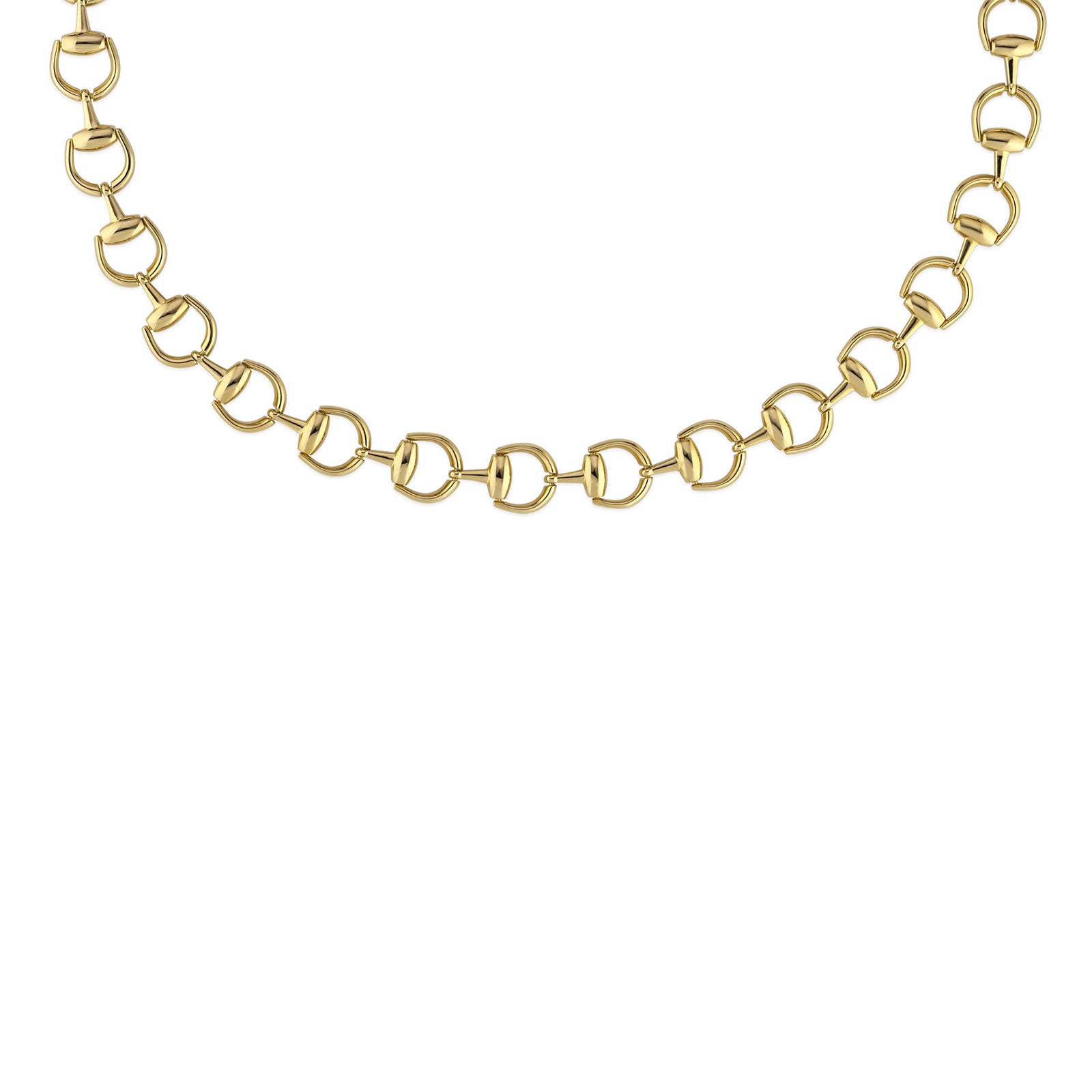 Gucci Horsebit 18ct Yellow Gold Necklace simple Pursuit