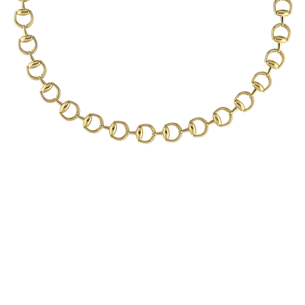 Gucci Horsebit 18ct Yellow Gold Necklace simple Pursuit