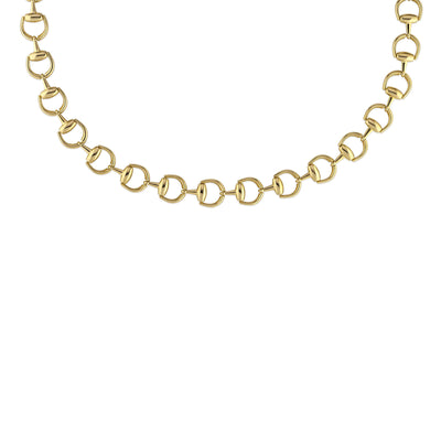 Gucci Horsebit 18ct Yellow Gold Necklace simple Pursuit