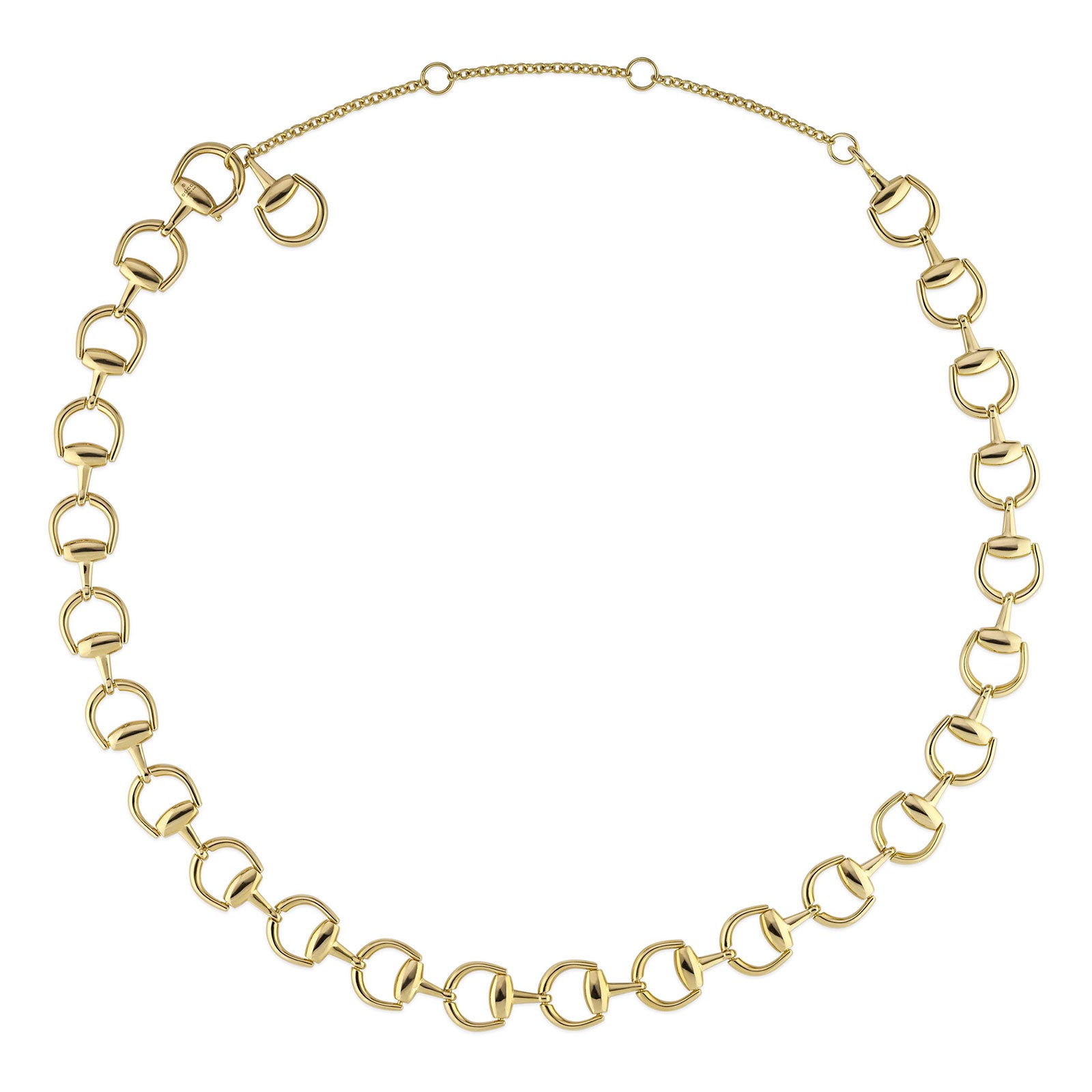 Gucci Horsebit 18ct Yellow Gold Necklace simple Pursuit