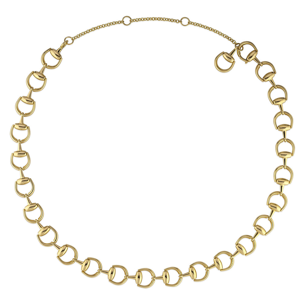 Gucci Horsebit 18ct Yellow Gold Necklace simple Pursuit