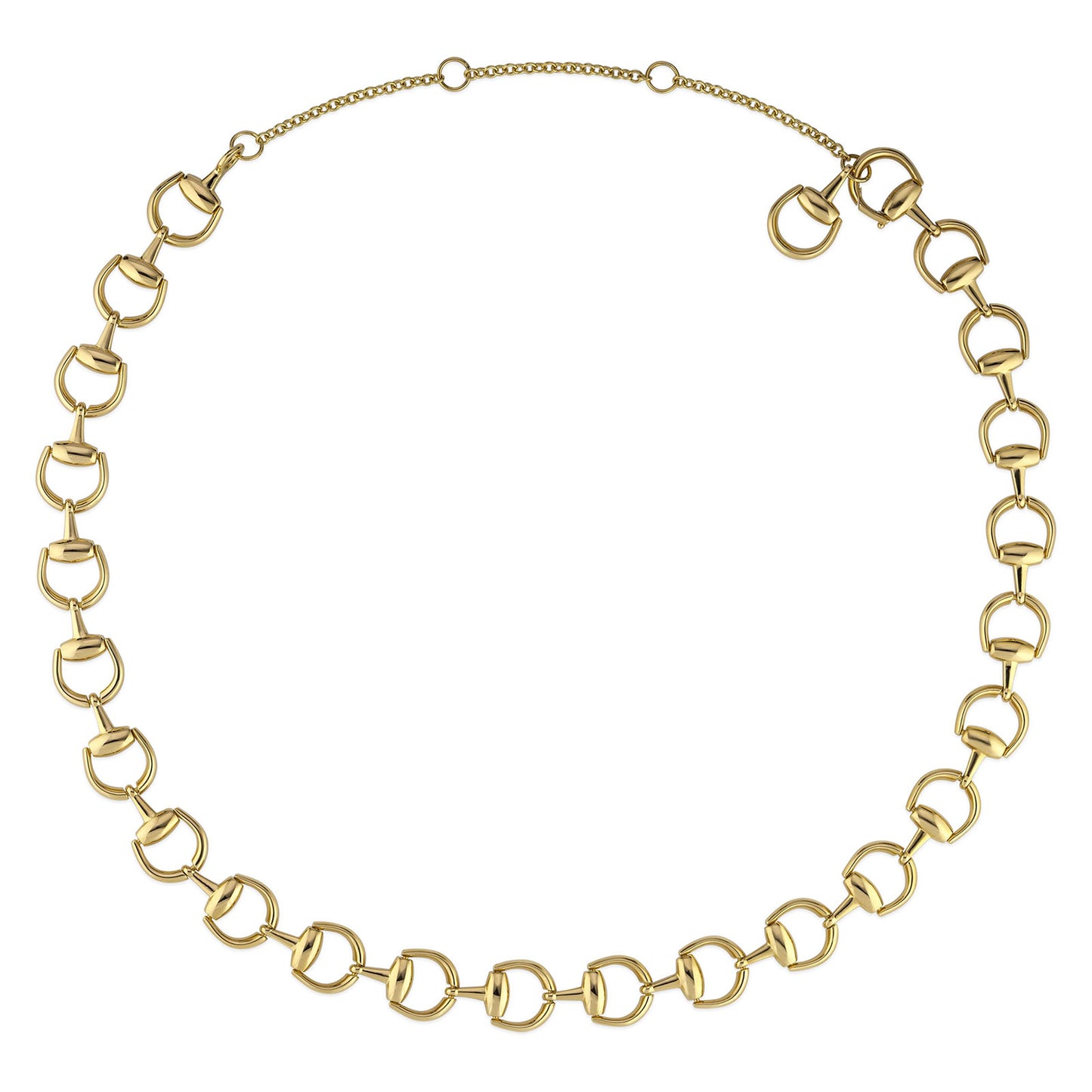Gucci Horsebit 18ct Yellow Gold Necklace simple Pursuit