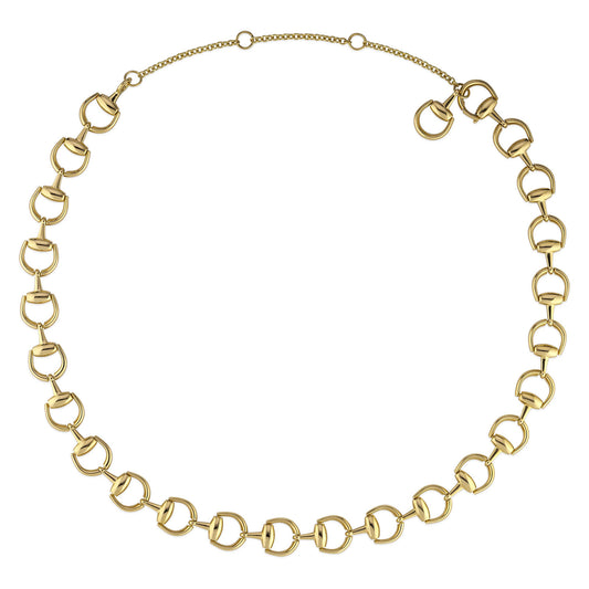 Gucci Horsebit 18ct Yellow Gold Necklace simple Pursuit