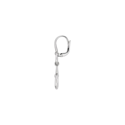 Gucci Horsebit 18ct White Gold Drop Diamond Earrings simple Pursuit