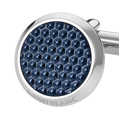 Meisterstück Cufflinks with Patterned Lacquer Inlay simple Pursuit