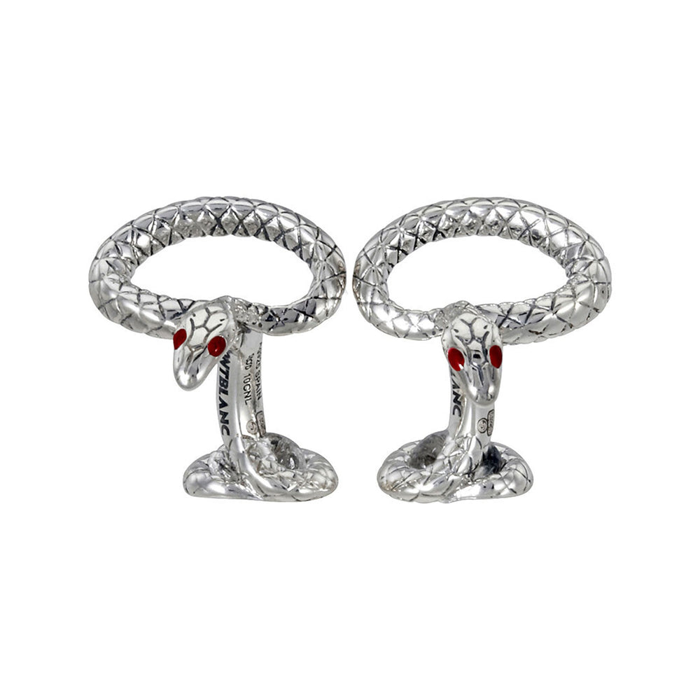 Serpent Silver Cufflinks simple Pursuit