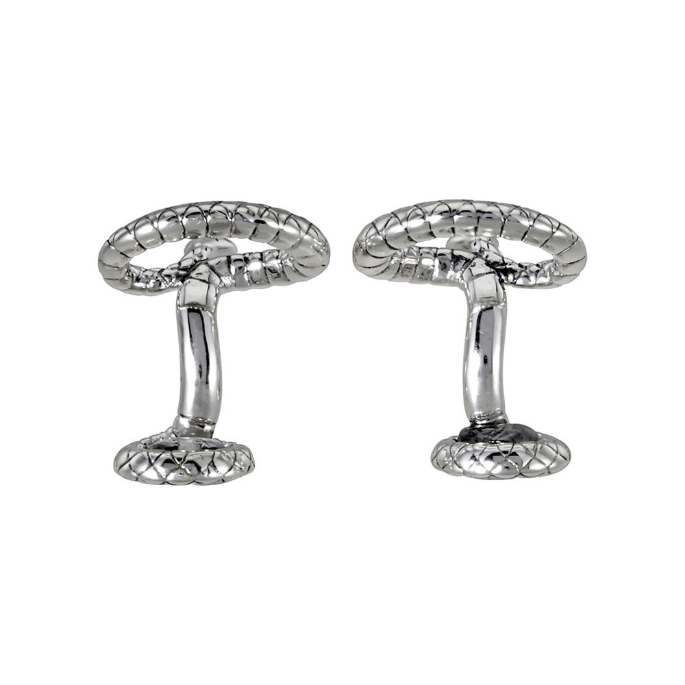 Serpent Silver Cufflinks simple Pursuit