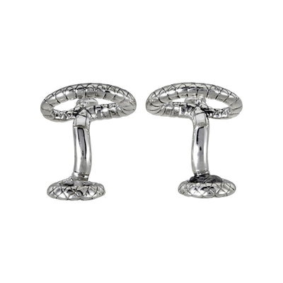 Serpent Silver Cufflinks simple Pursuit