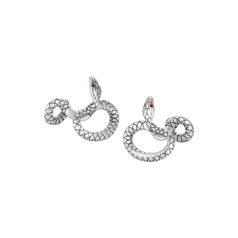 Serpent Silver Cufflinks simple Pursuit