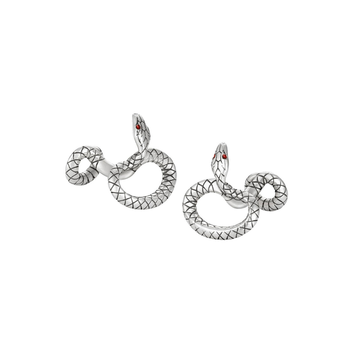 Serpent Silver Cufflinks simple Pursuit