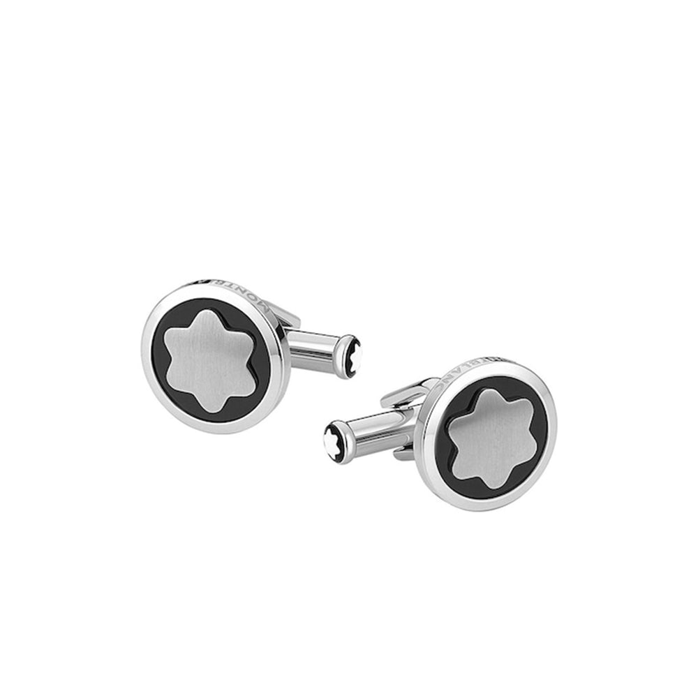 Star Cufflinks with Onyx Inlay simple Pursuit