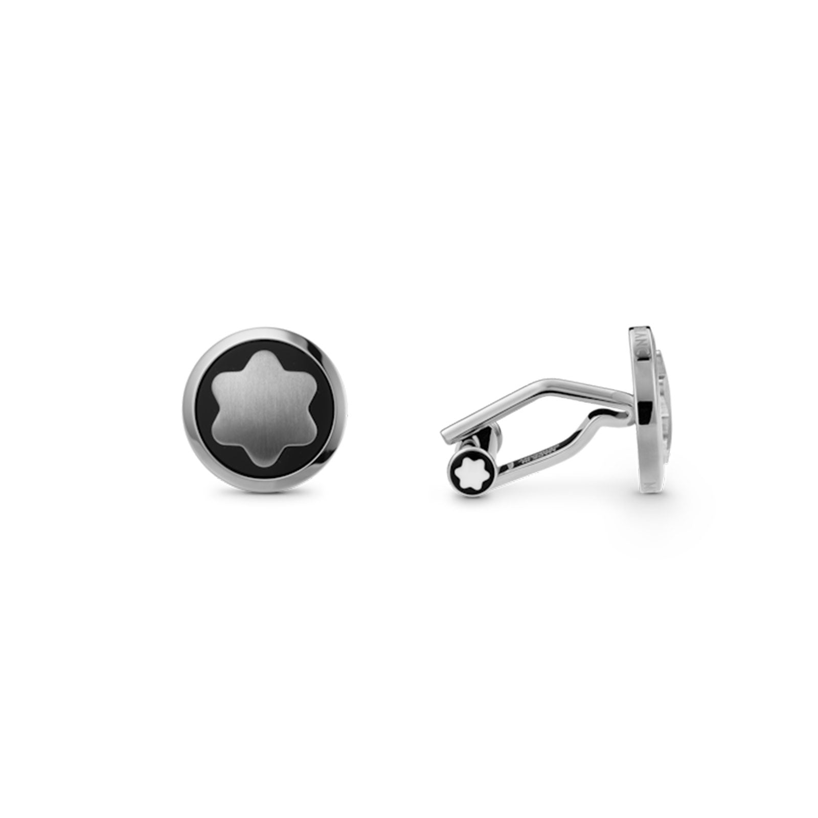 Star Cufflinks with Onyx Inlay simple Pursuit