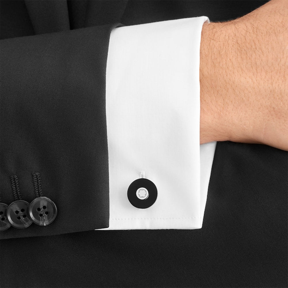 Pix Black Resin Cufflinks simple Pursuit
