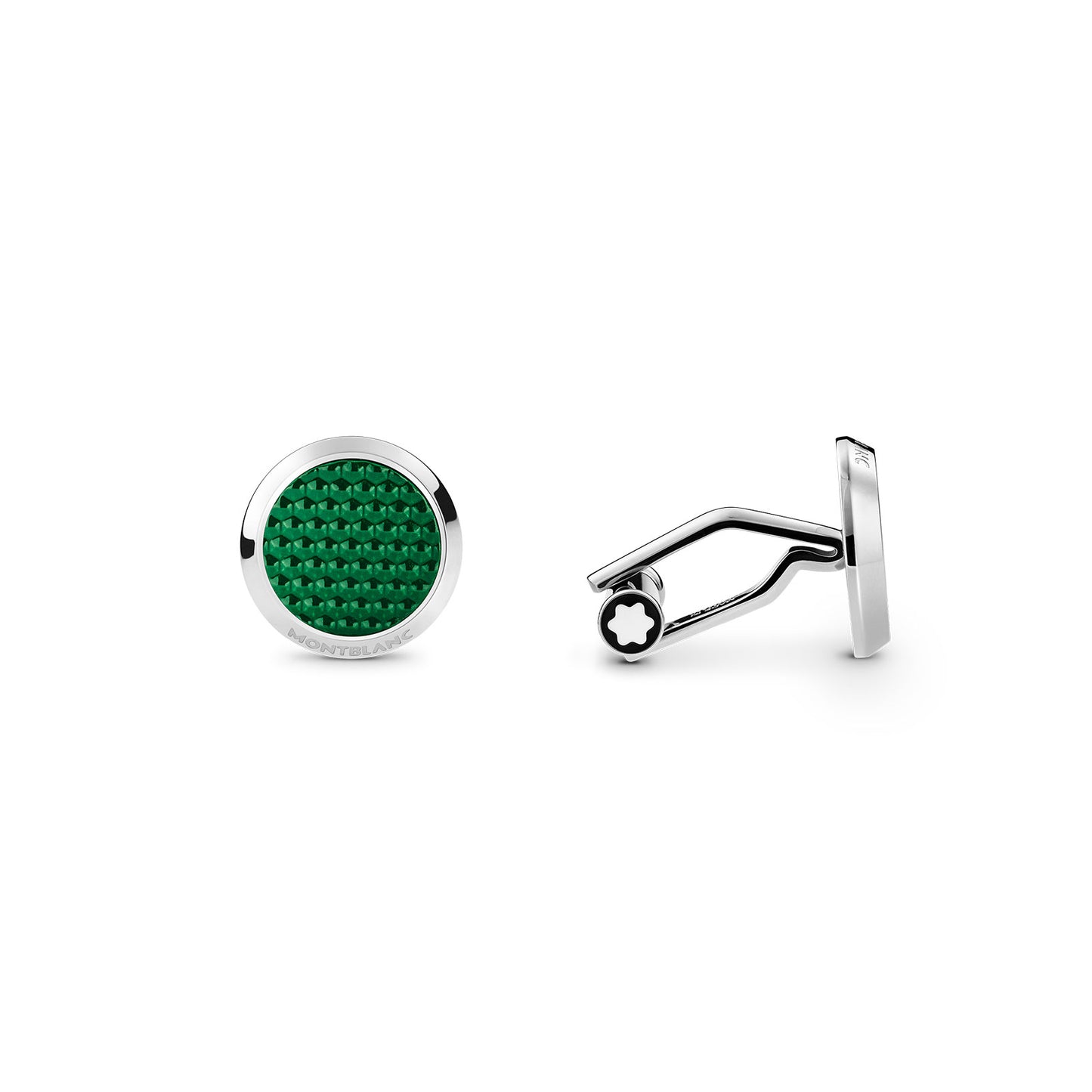 Meisterstück Cufflinks with Patterned Lacquer Inlay simple Pursuit