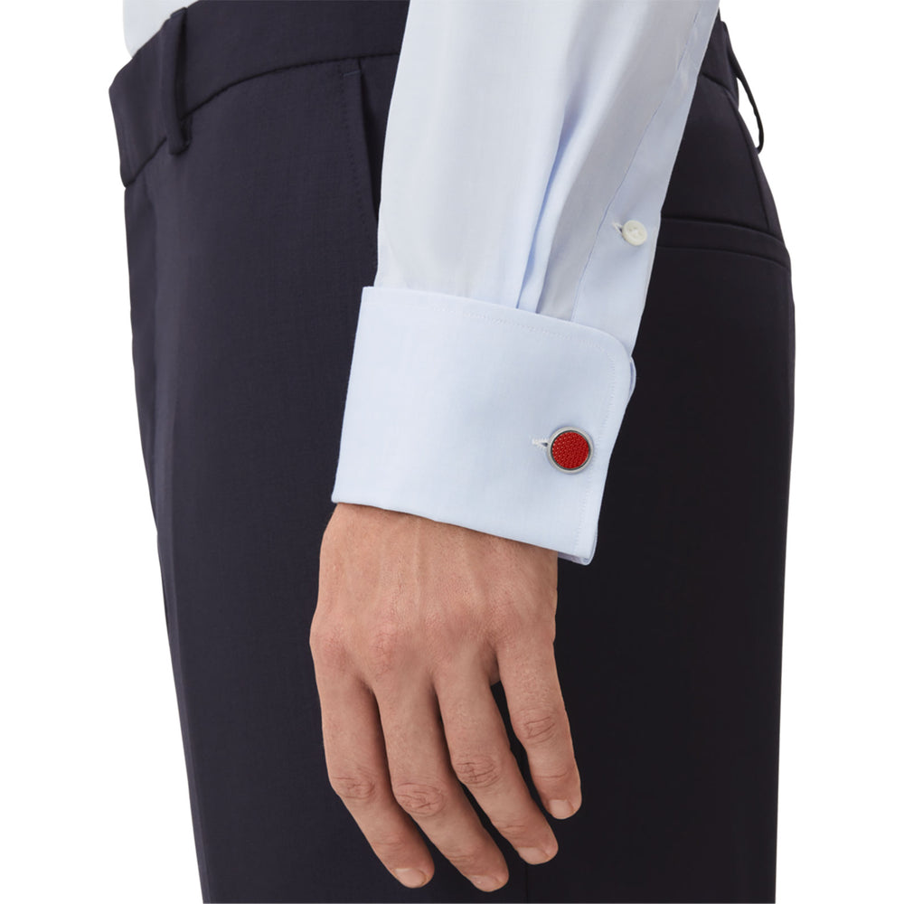 Meisterstück Cufflinks with Patterned Lacquer Inlay simple Pursuit