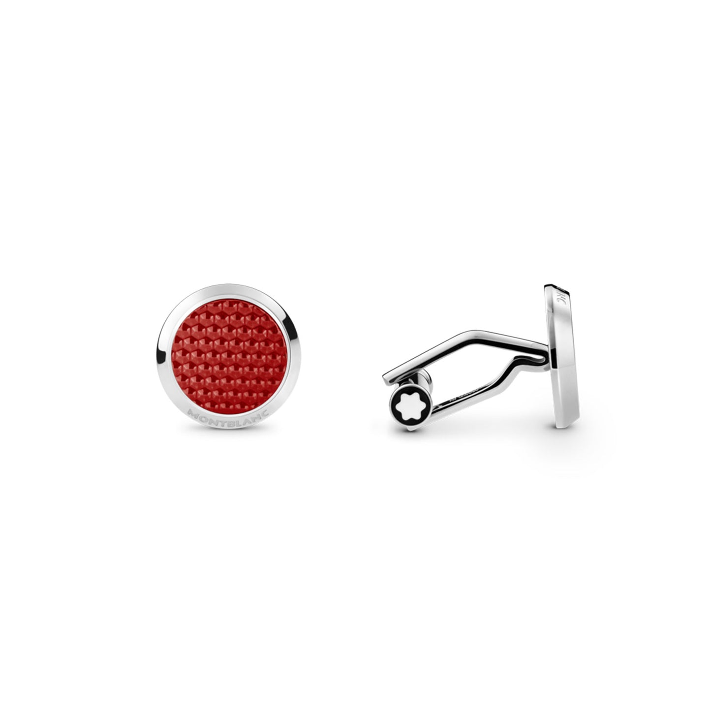 Meisterstück Cufflinks with Patterned Lacquer Inlay simple Pursuit