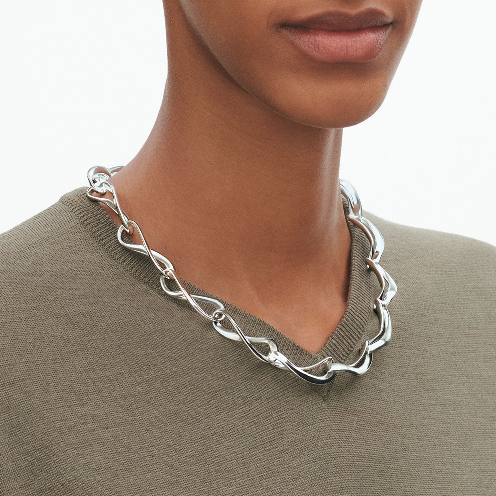 Infinity Silver Necklace simple Pursuit