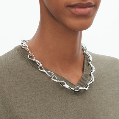 Infinity Silver Necklace simple Pursuit