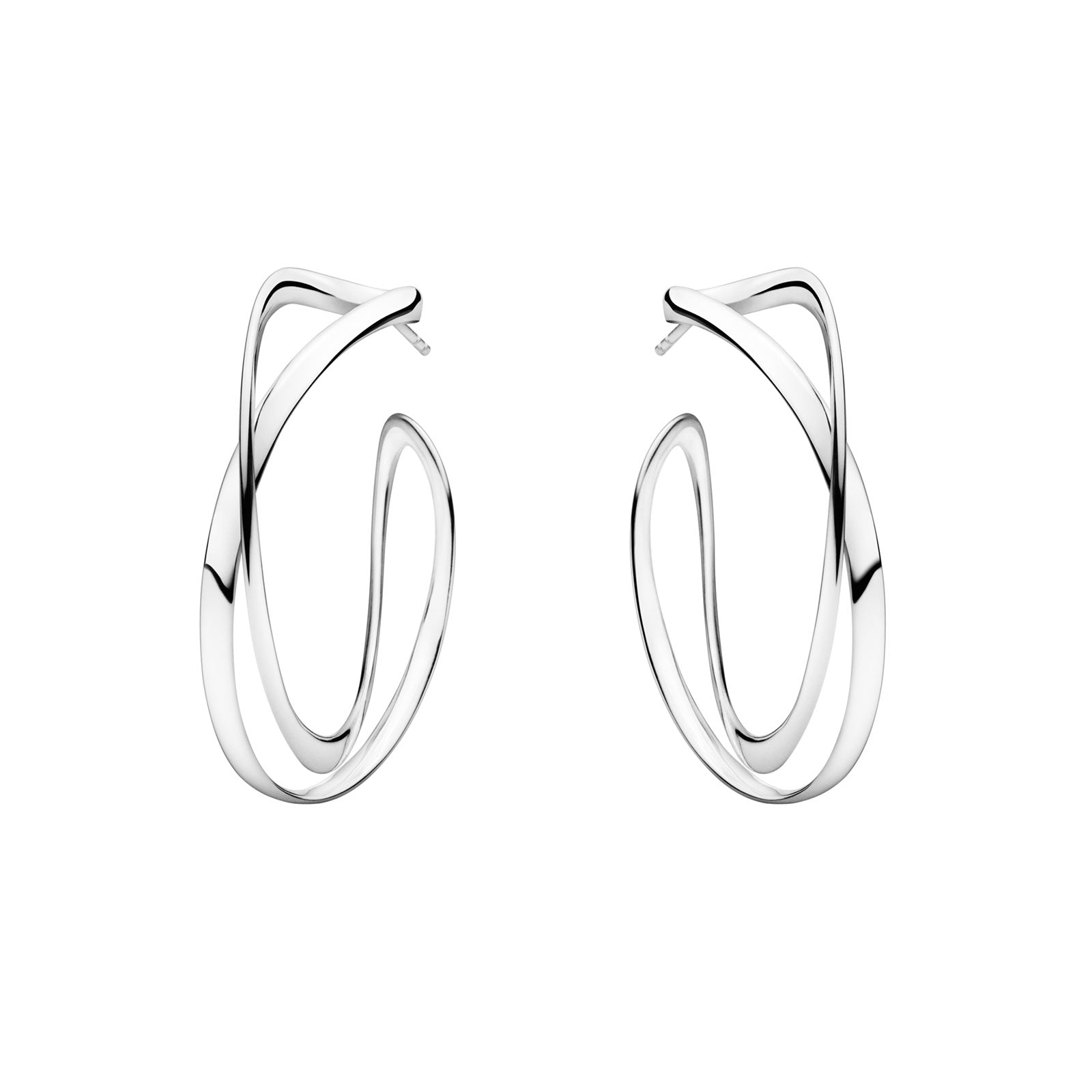 Infinity Silver Large Earhoops simple Pursuit